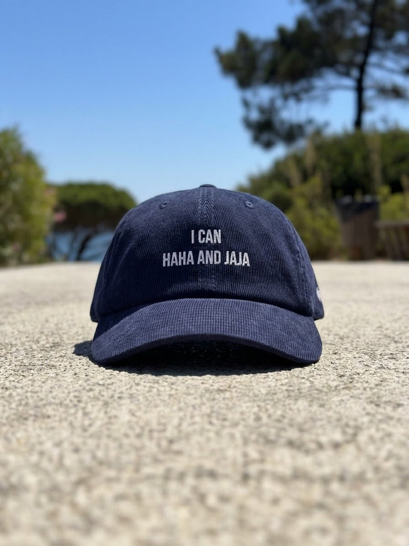 I can haha and jaja navy corduroy hat product shot on the way too the beach