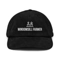 windowsill farmer corduroy hat front black