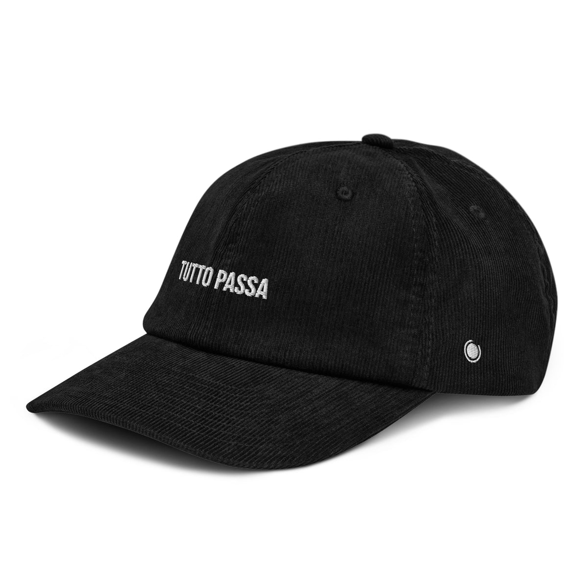 Tutto Passa Corduroy hat black side