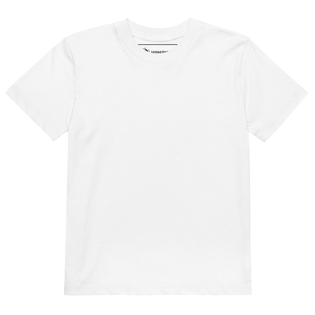 i can haha and jaja kids tshirt white front
