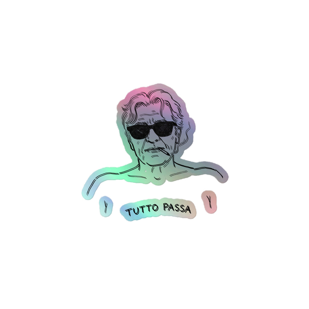 tutto passa sticker small