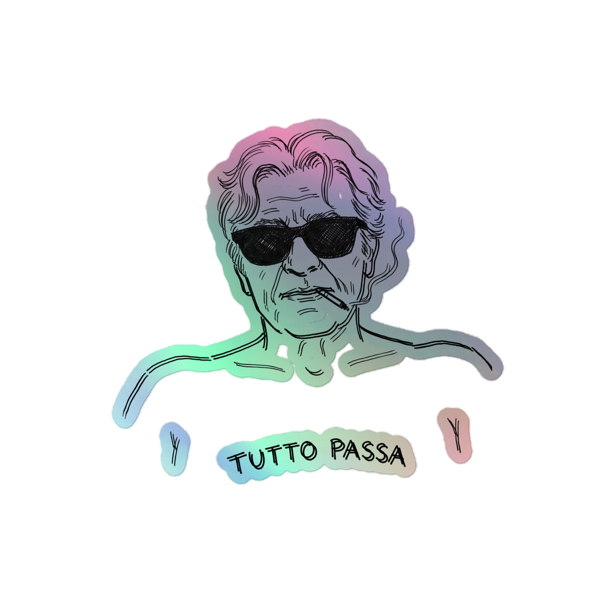 tutto passa sticker medium
