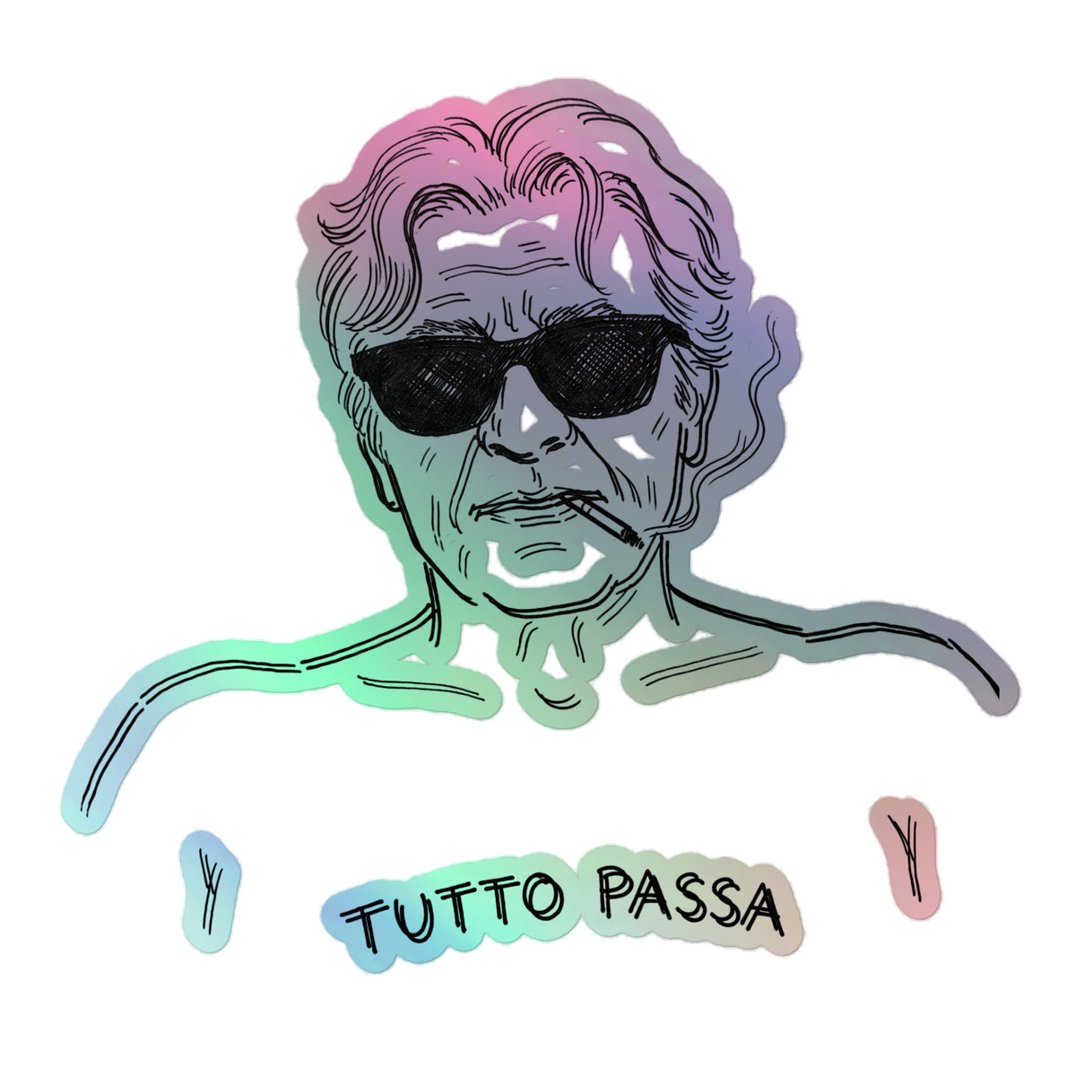 tutto passa sticker large