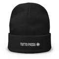 Tutto Passa Italian Beanie Hat Black