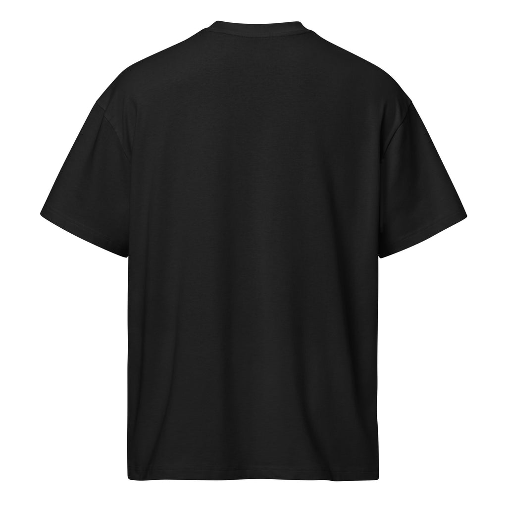 i can haha and jaja mens embroidered t-shirt black back