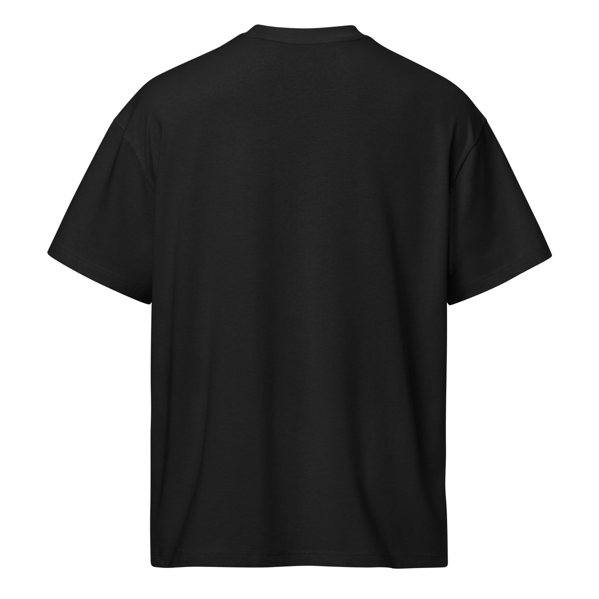 i can haha and jaja mens embroidered t-shirt black back