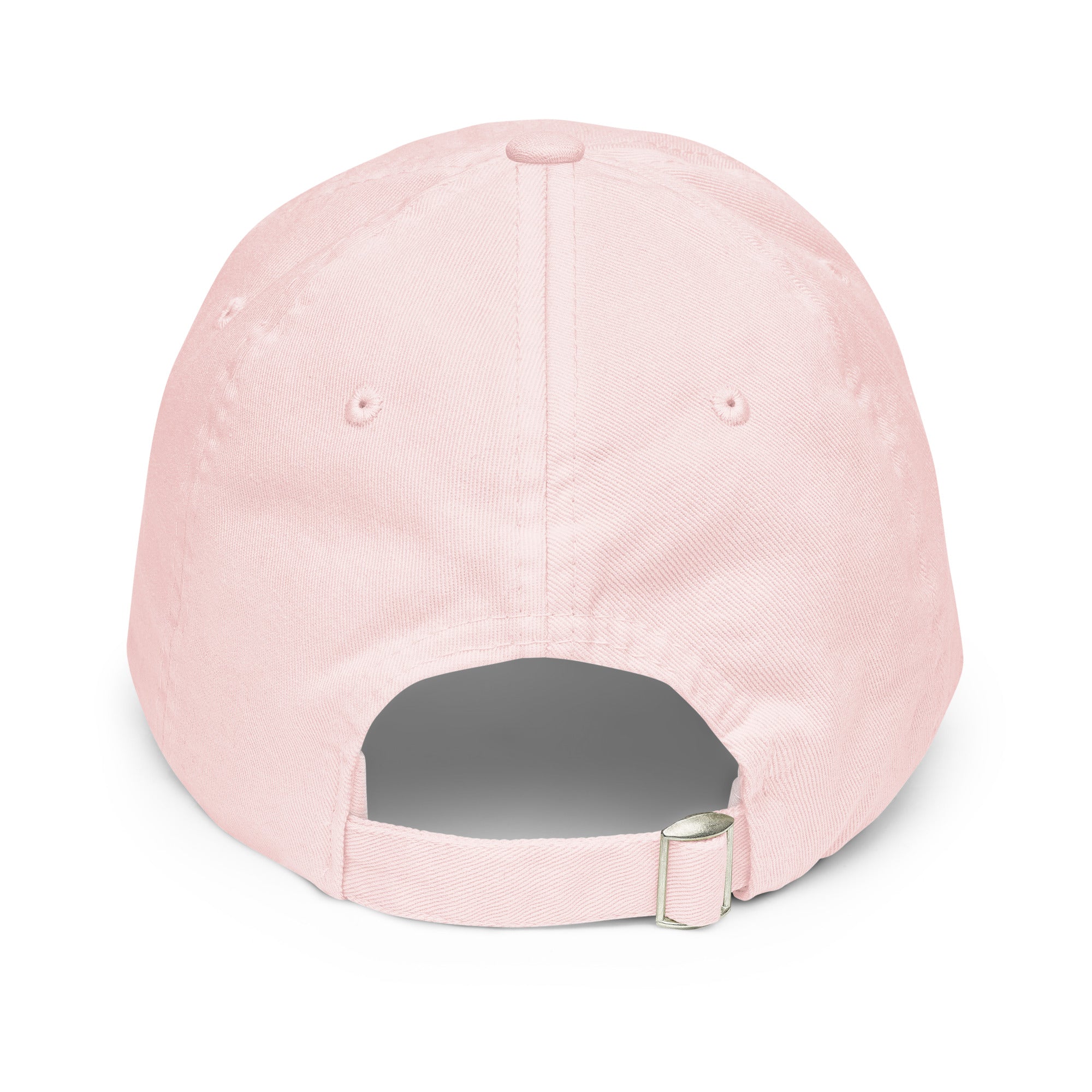 Pink baseball cap on a white background
