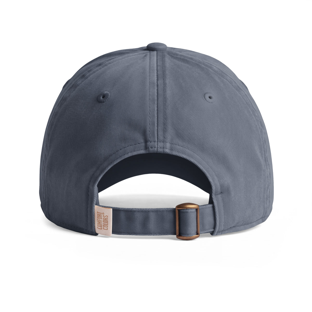 Effortlessly international cap denim back