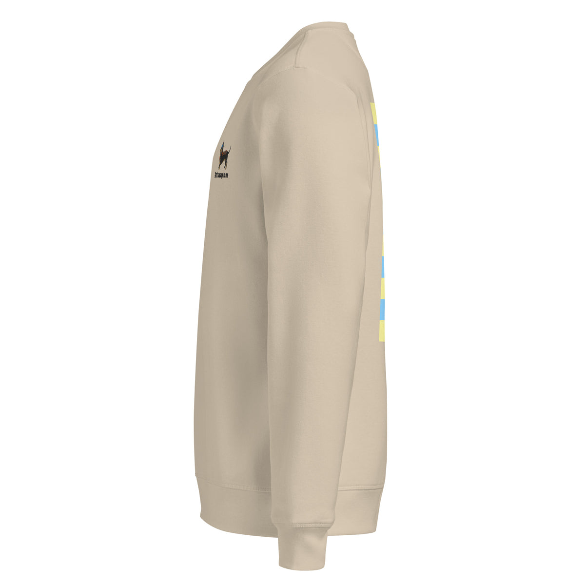 Gray sweatshirt on a white background