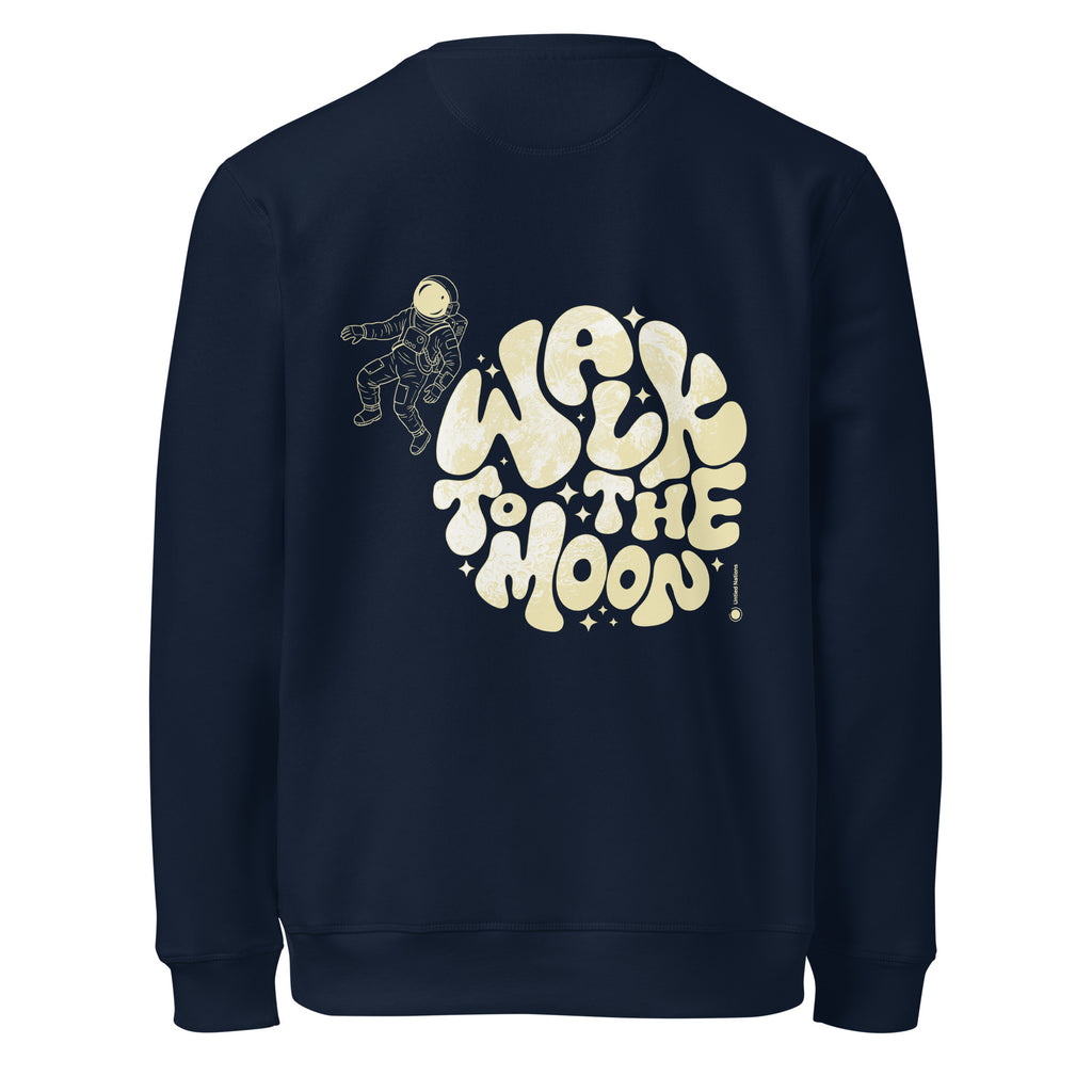 Walk to the Moon - Unisex organic mid-weight sweatshirt