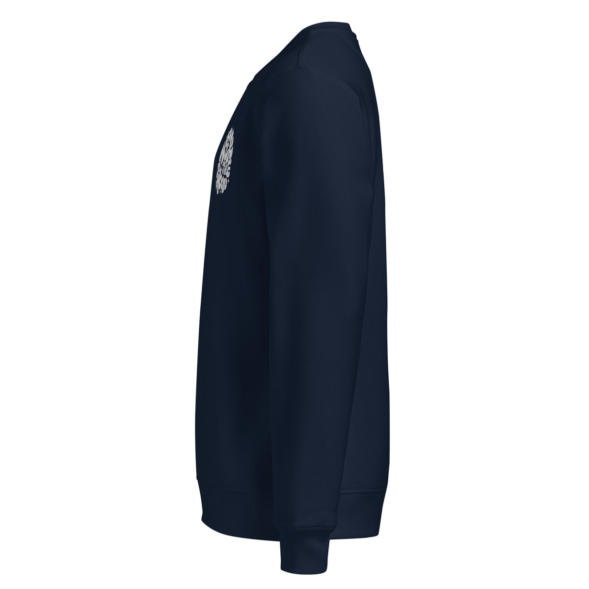 Black long-sleeve shirt on a white background