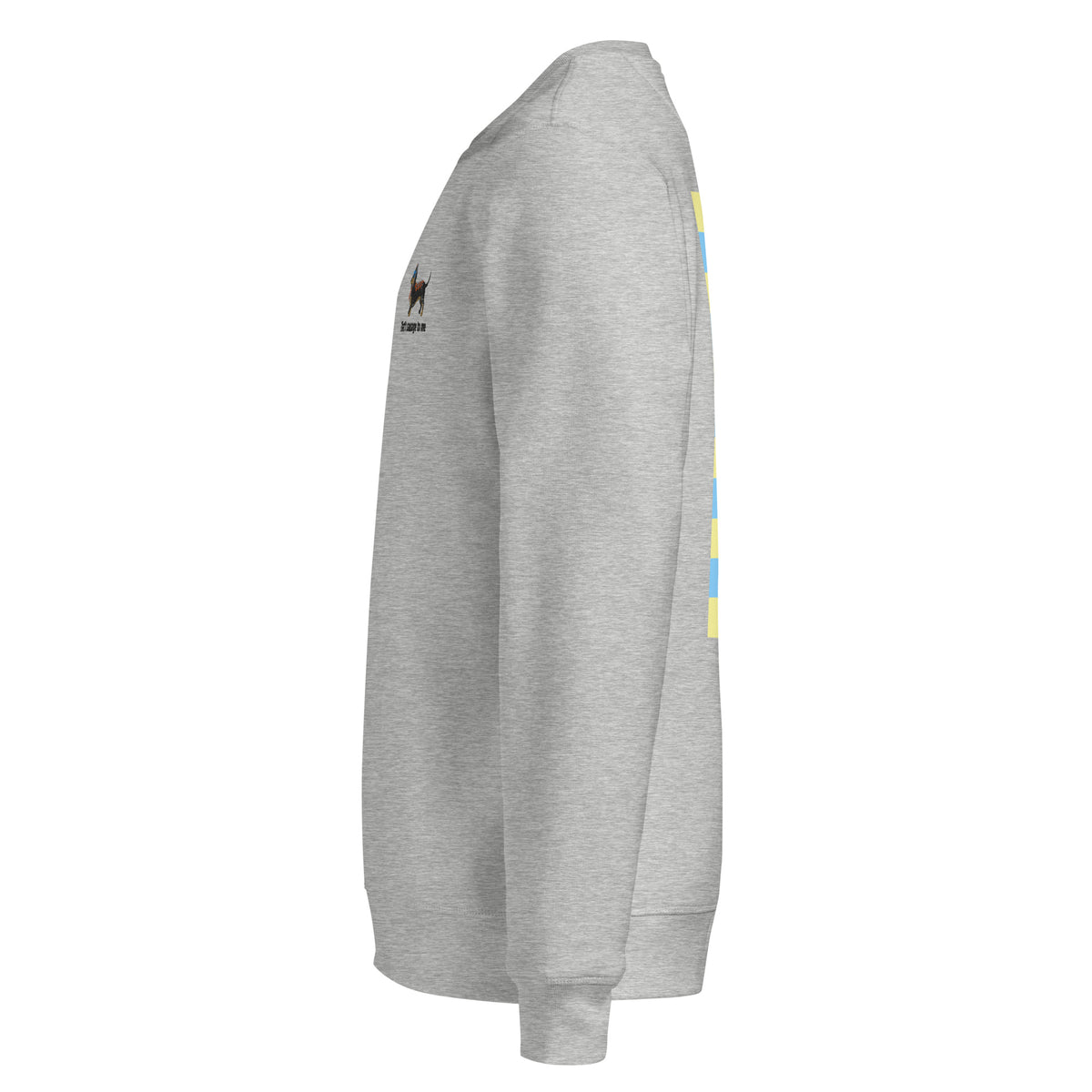 Gray sweatshirt on a white background