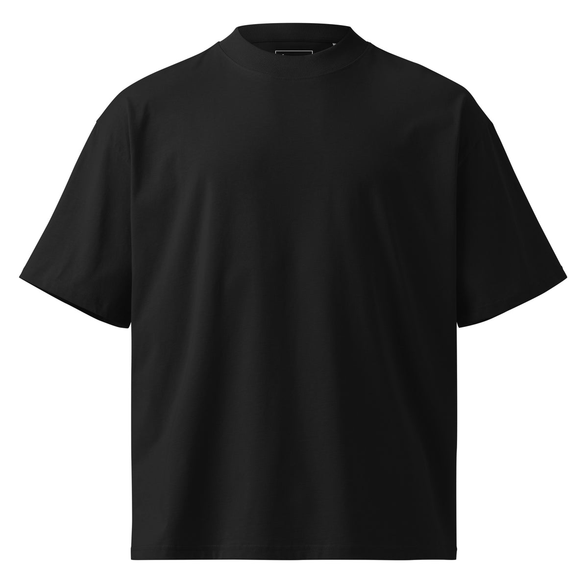 i can haha and jaja large print on oversized tshirt black front