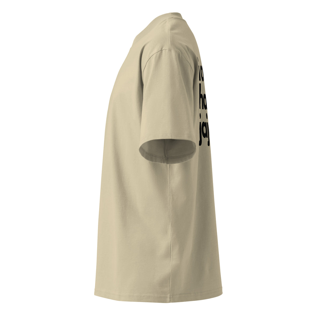 i can haha and jaja oversized tshirt big print side stone