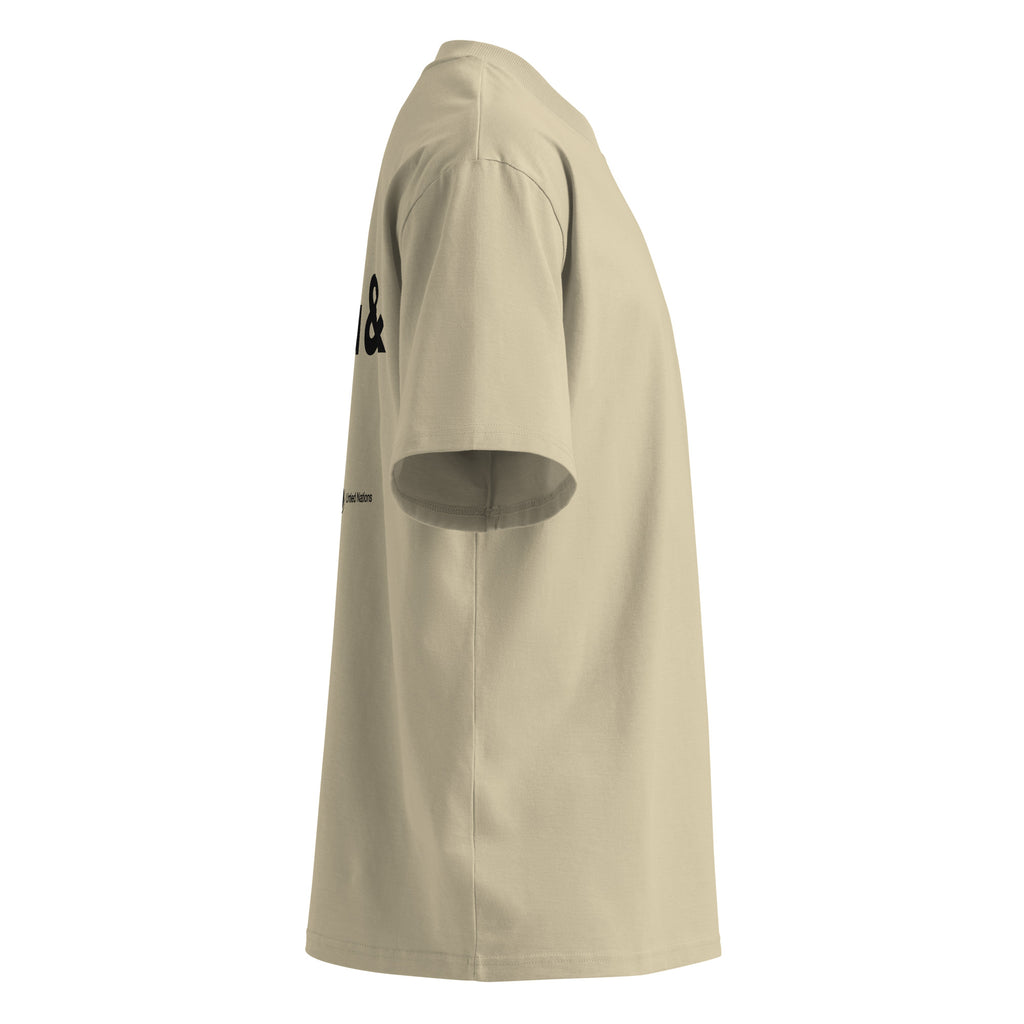 i can haha and jaja oversized tshirt big print side stone