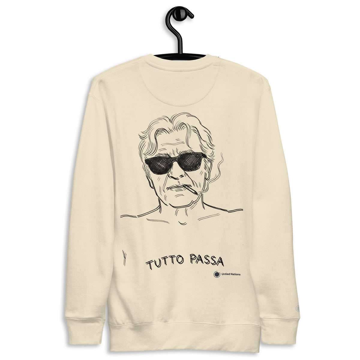tutto passa sweater beige back