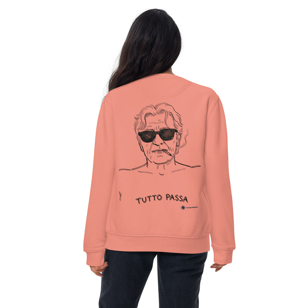 tutto passa sweater pink back female