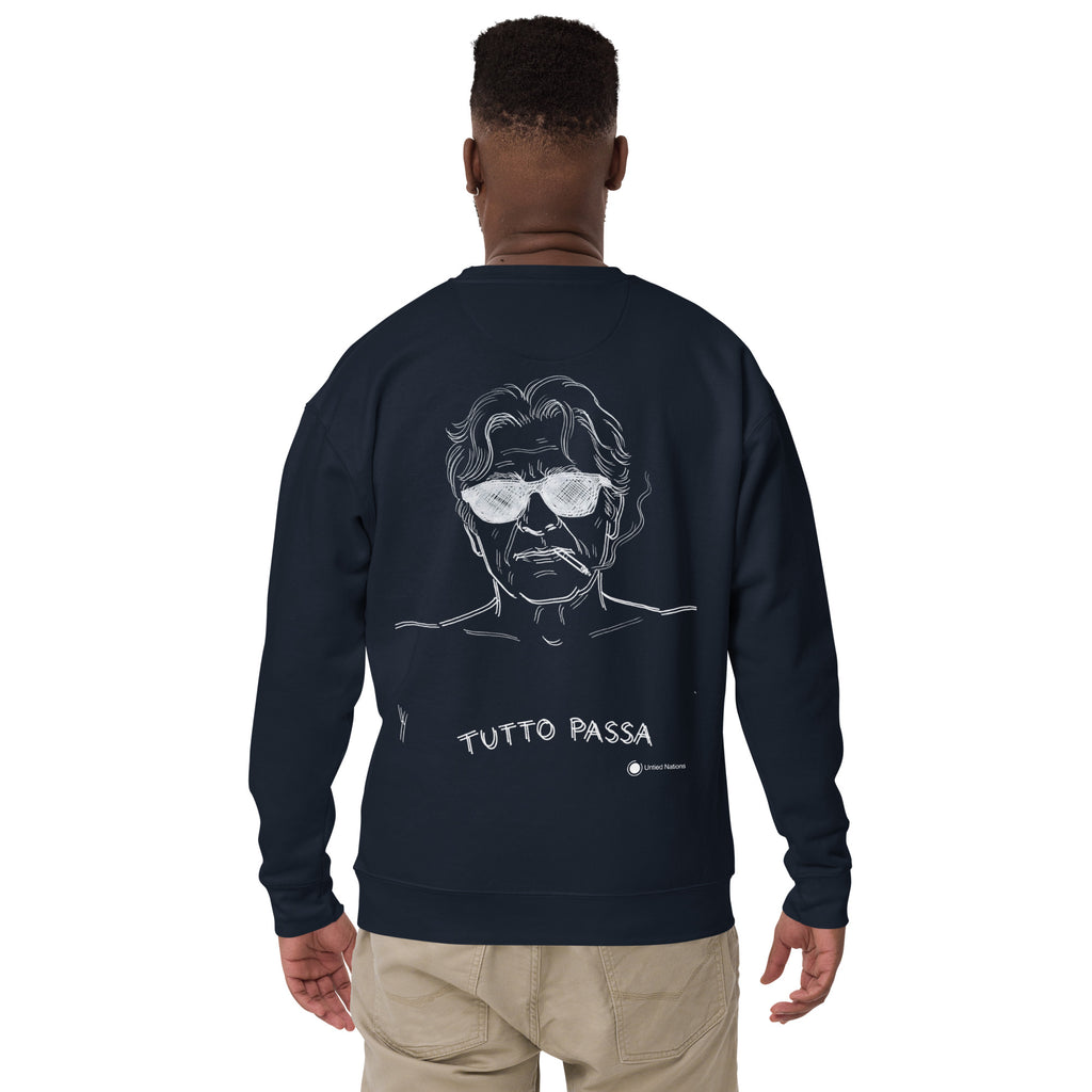 Tutto Passa Sweater navy back