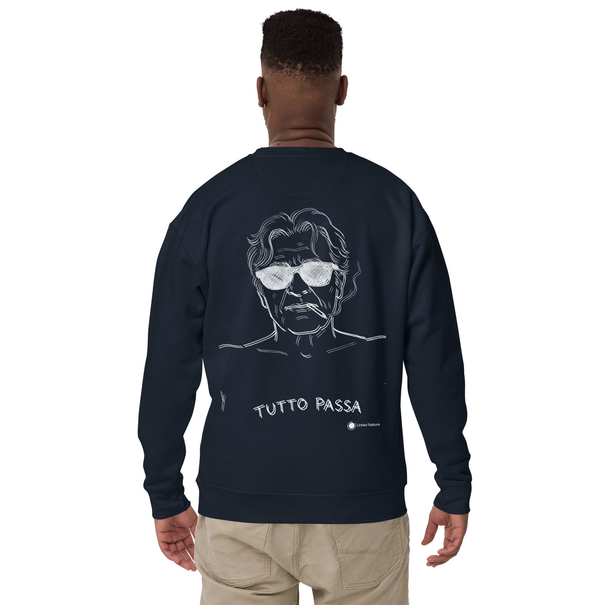 Tutto Passa Sweater navy back