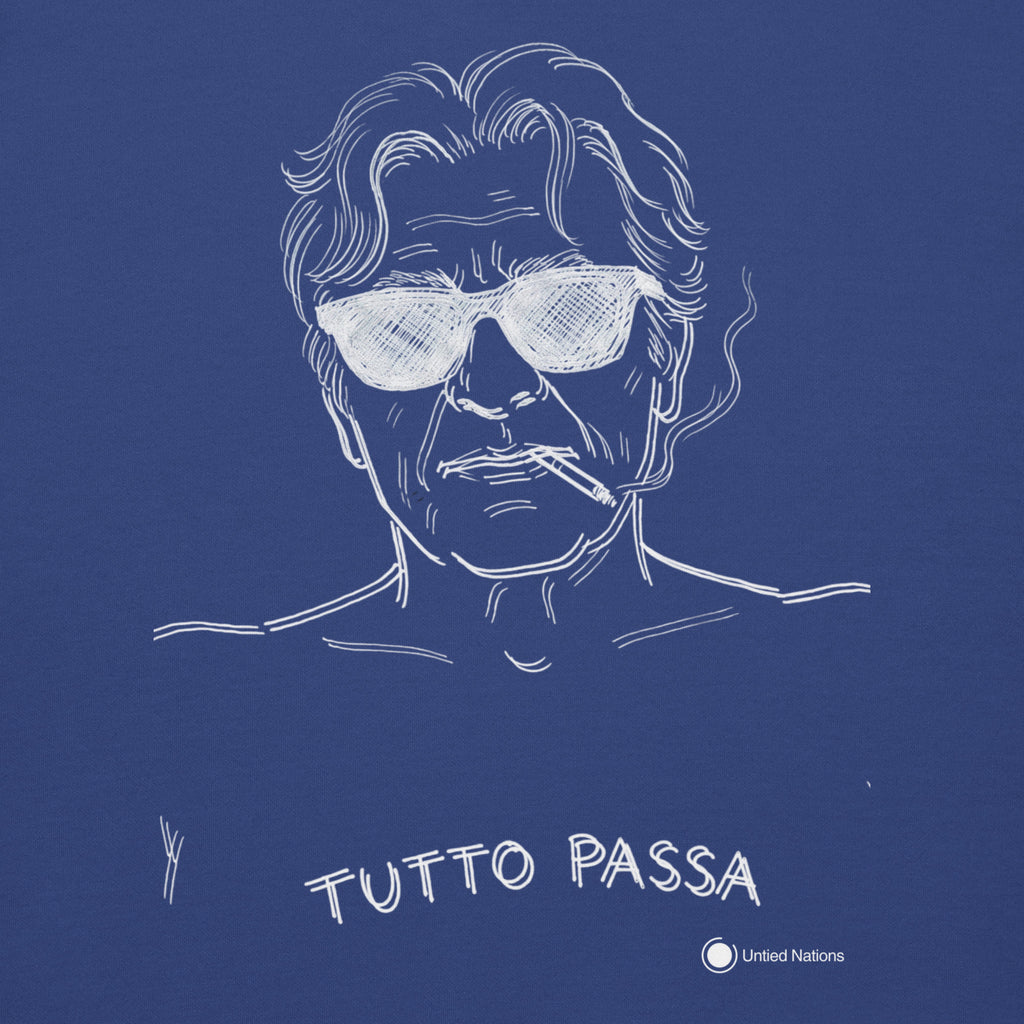 Tutto Passa Sweater blue full print