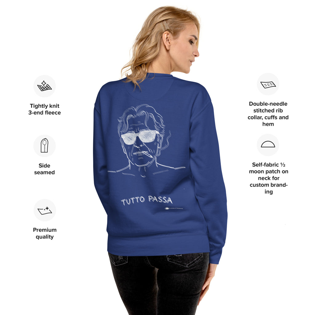 Tutto Passa Sweater blue back female