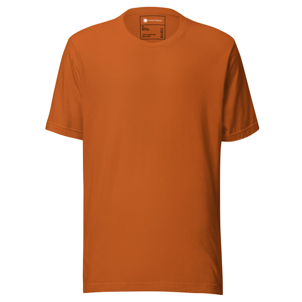 Let's not walk around the porridge tshirt autumn orange front