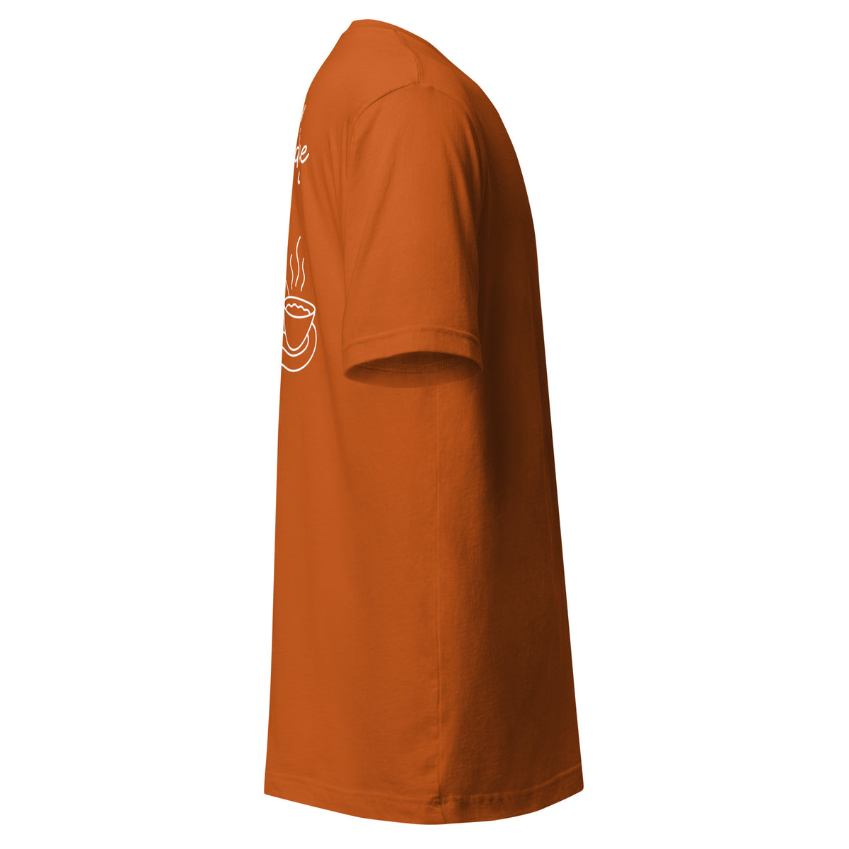 Let's not walk around the porridge tshirt autumn orange side