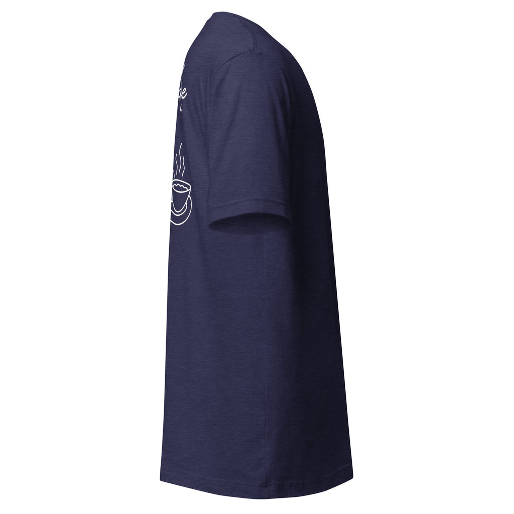 Let's not walk around the porridge tshirt blue side