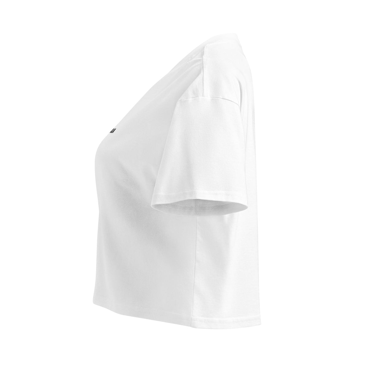 i can haha and jaja womens crop top white side