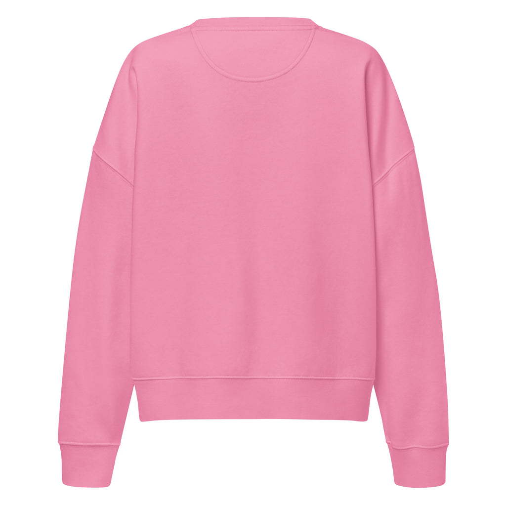 Pink sweatshirt on a white background